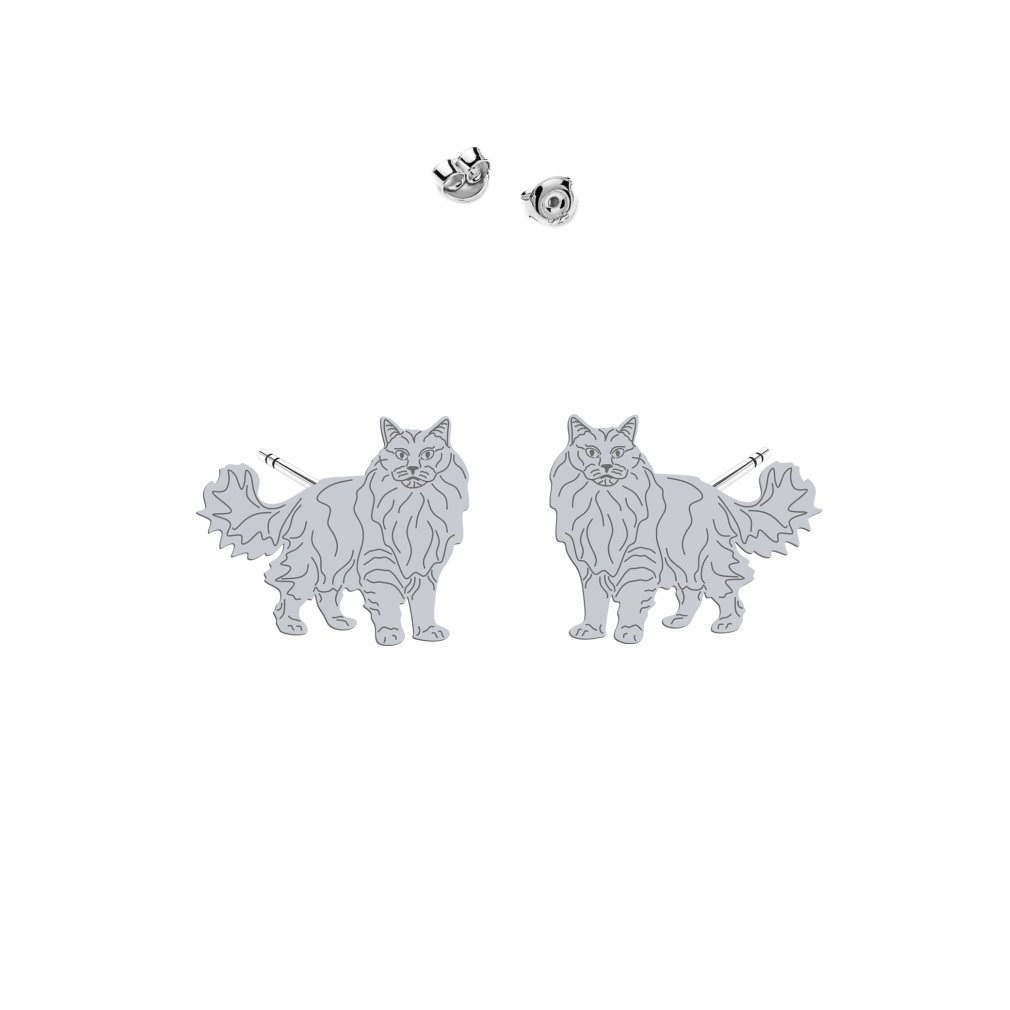 Kolczyki Srebrne Kot Afrodyty 925 Biżuteria Kobieta DEDYKACJA GRATIS