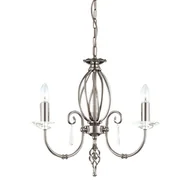 Lampy sufitowe - Elstead Lighting Aegean 3Lt Chandelier Polished Nickel AG3 POL NICKEL Elstead lampa wisząca stylowa świecznikowa AG3 POL NICKEL ) - miniaturka - grafika 1