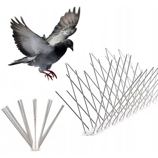 Metalowe kolce na gołębie, kolce na ptaki 50cm 40 kolców 0,5 m - Zwalczanie i odstraszanie szkodników - miniaturka - grafika 1