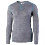 Koszulki sportowe damskie - Koszulka damska Zulu Merino 160 Long Rozmiar: L / Kolor: szary/niebieski - miniaturka - grafika 1