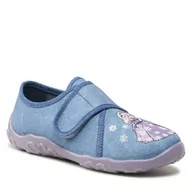 Buty dla dziewczynek - Kapcie Superfit 1-000258-8050 S Blue - miniaturka - grafika 1