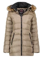 Płaszcze damskie - Canadian Peak Płaszcz zimowy "Anieseak" w kolorze szarobrązowym - miniaturka - grafika 1