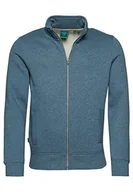 Bluzy męskie - Superdry Vintage Logo Emb Zip Track Bluza męska, Bluestone Marl, XS - miniaturka - grafika 1