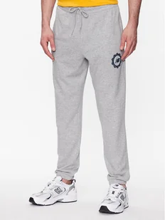 New Balance Spodnie dresowe MP31902 Szary Regular Fit - Spodnie sportowe męskie - miniaturka - grafika 1