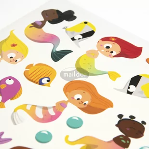 Naklejki Papierowe 6 ark. Syrenki - Pasmanteria - miniaturka - grafika 1