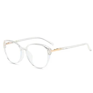 Okulary do komputera owalne damskie z filtrem BLUE Light zerówki 2572-5 - Okulary korekcyjne, oprawki, szkła - miniaturka - grafika 1