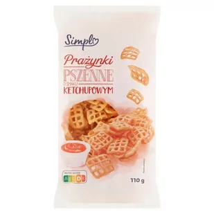 Simpl Prażynki pszenne o smaku ketchupowym 110 g - Chipsy - miniaturka - grafika 1