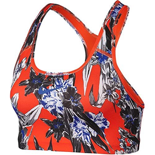 Nike Damski biustonosz sportowy Swoosh Hyp Fm Team Orange/Game Royal XL