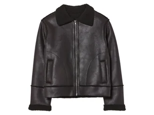 pepperts!® Kurtka dziecięca w stylu ramoneski, z kożuszkiem (122, Czarny) - Kurtki i płaszcze dla chłopców - miniaturka - grafika 1