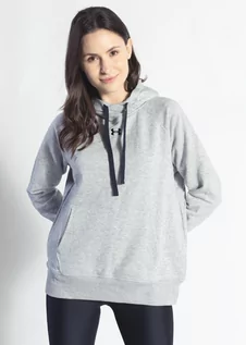 Bluzy damskie - Bluza damska szara UNDER ARMOUR RIVAL FLEECE HB HOODIE - Under Armour - grafika 1