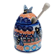 Pojemniki kuchenne - Ceramiczny pojemnik na miód Ceramika Bolesławiec - miniaturka - grafika 1