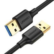 Akcesoria do smartwatchy - Kabel Usb 3.0 A-a Ugreen 0.5m czarny - miniaturka - grafika 1