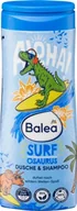 Kosmetyki kąpielowe dla dzieci - Balea Surfosaurus 2in1 Żel pod Prysznic i Szampon dla Dzieci 300 ml - miniaturka - grafika 1