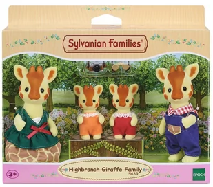 Sylvanian Families 5639 Rodzina żyraf - dla lalek zestaw do zabawy 5639 - Figurki dla dzieci - miniaturka - grafika 1