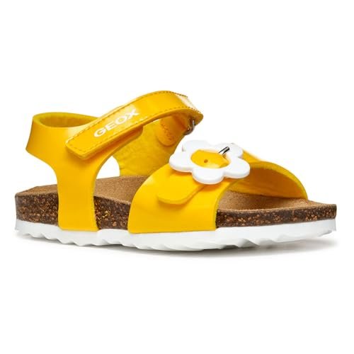 Geox B Sandal Chalki Girl, dziewczynki 0-24, Żółte, 22 EU