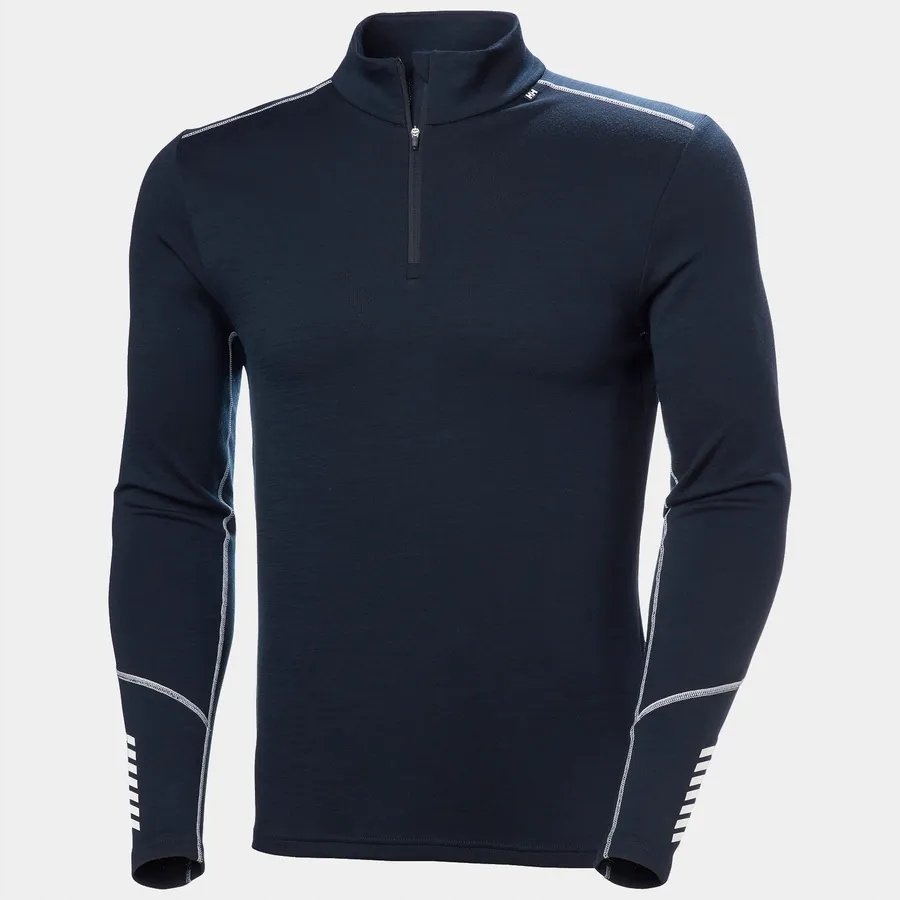 Koszulka Termoaktywna Helly Hansen Lifa Merino Midweight 1/2 zip - Navy - M
