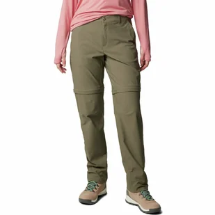 Damskie spodnie z odpinanymi nogawkami Columbia Leslie Falls Convertible Pant stone green - 10 - Spodnie sportowe damskie - miniaturka - grafika 1