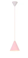 Lampy sufitowe - Różowa lampa wisząca metalowy stożek - V014 K5-S83 - miniaturka - grafika 1