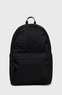 Superdry plecak damski kolor czarny duży gładki - Plecaki - miniaturka - grafika 1