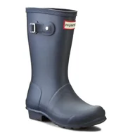 Buty dla chłopców - Kalosze Hunter Orginal Kids JFT6000RMA Granatowy - miniaturka - grafika 1