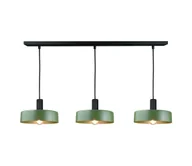Lampy sufitowe - Żyrandol na lince HAKI 3xE27/60W/230V zielony/czarny - miniaturka - grafika 1