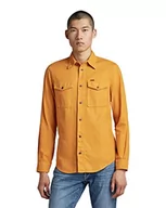 Koszule męskie - G-STAR RAW Męska koszula Slim Men's Marine Shirt, żółta (Dull Yellow gd 7647-D849), XS, Żółty (Dull Yellow Gd 7647-d849), XS - miniaturka - grafika 1