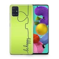 Etui i futerały do telefonów - Etui na telefon komórkowy Samsung Galaxy Protective Case Cover Bumper Case Shell Ultra Thin, Model: Samsung Galaxy S20 FE, Wybierz wzór: Be Happy Green - miniaturka - grafika 1