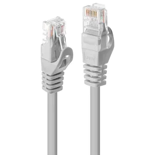 Lindy 48361 Kabel sieciowy skrętka) CAT5e U/UTP szary 0,5m LY-48361 - Kable miedziane - miniaturka - grafika 2
