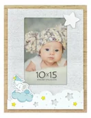 Ramki na zdjęcia - Ramka dziecięca zdjęcie 10x15 niebieska Słonik - miniaturka - grafika 1