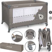 Łóżeczka i kojce - ŁÓŻeczko turystyczne dwupoziomowe kidwell blissy duo beige - miniaturka - grafika 1