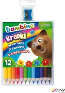 Przybory szkolne - Bambino Kredki ołówkowe grube 12 kolorów - miniaturka - grafika 1