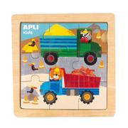 Puzzle - Apli Kids Drewniane puzzle Kids - Ciężarówka 3+ - miniaturka - grafika 1