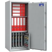 Sejfy i kasy pancerne - Sejf do pieniędzy z 280 haczykami na klucze ISS safe4key I 157018.01 z zamkiem kluczowym klasa I kolor RAL 7035 - miniaturka - grafika 1