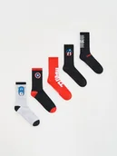 Skarpetki dla dzieci - Reserved - Skarpetki Marvel 5 pack - czarny - miniaturka - grafika 1