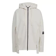 Bluzy damskie - adidas Damska bluza z kapturem W Mv Lo Fz Hd, Ectime, L, Ectime, L - miniaturka - grafika 1