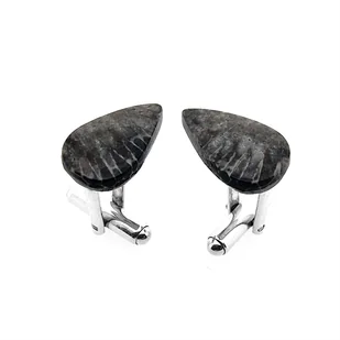 Spinki do mankietów Fossil Koralowiec (S984) Srebro [925] - Spinki do mankietów i krawatów - miniaturka - grafika 1