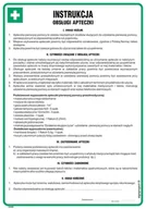 Instrukcje stanowiskowe BHP - DD005 INSTRUKCJA OBSŁUGI APTECZKI, PN - PŁYTA PCV 1MM; (245X350MM) - miniaturka - grafika 1