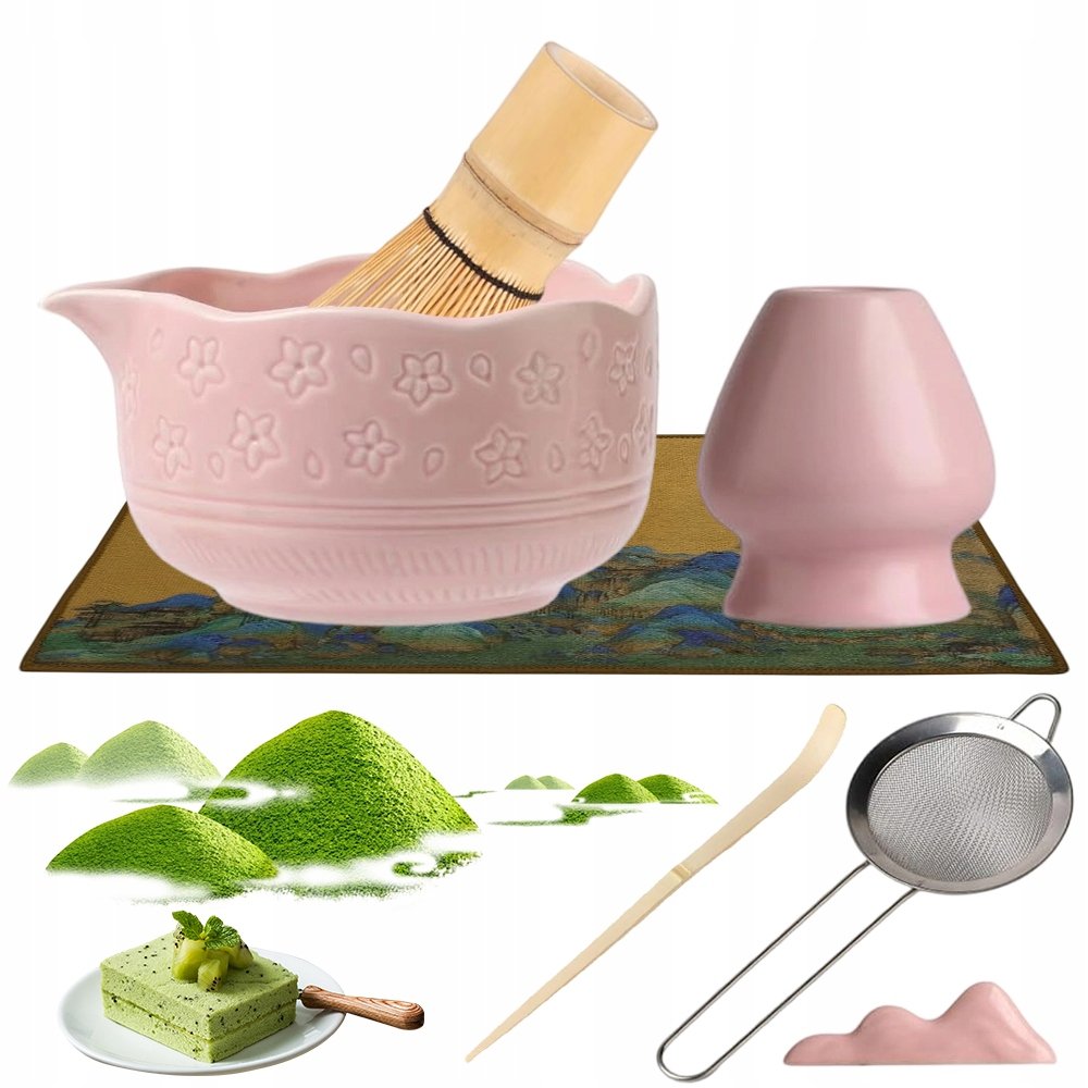 Matcha Herbata Narzędzie Zestaw Zestaw Do Mieszania Matchy Gładka Krawędź