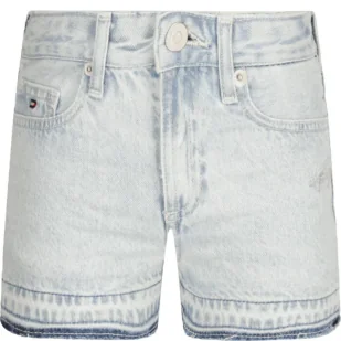 Tommy Hilfiger Szorty | Straight fit - Spodnie i spodenki dla dziewczynek - miniaturka - grafika 1