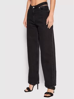 Spodnie damskie - Calvin Klein Jeans Jeansy J20J217870 Czarny Relaxed Fit - grafika 1