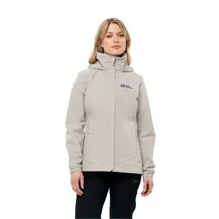 Damska kurtka Jack Wolfskin STORMY POINT 2L JKT W dove - L - Kurtki damskie - miniaturka - grafika 1