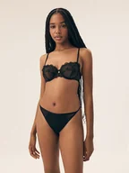 Majtki damskie - Majtki stringi Bluey Esotiq czarny S - miniaturka - grafika 1