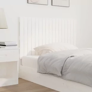 Wezgłowie łóżka, białe, 108x3x60 cm, lite drewno sosnowe Lumarko - Inne meble do sypialni - miniaturka - grafika 4