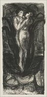Plakaty - The Flower of Love (Die Blume der Liebe) 1896, Edvard Munch -  plakat Wymiar do wyboru: 70x100 cm - miniaturka - grafika 1