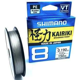 Plecionka SHIMANO Kairiki 8 0.19 mm / 150 m Szary - Żyłki wędkarskie - miniaturka - grafika 1