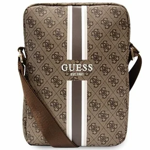Guess Torba GUTB10P4RPSW 10" brązowy/brwon 4G Stripes Tablet Bag - Torby na laptopy - miniaturka - grafika 1
