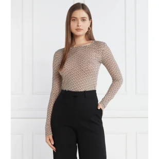 Pinko Bluzka | Slim Fit - Bluzki damskie - miniaturka - grafika 1