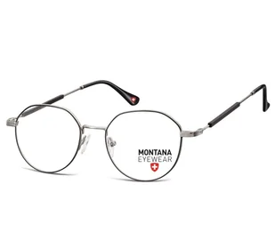 Okulary korekcyjne oprawki optyczne zerówki Montana MM593F grafitowe - Okulary korekcyjne, oprawki, szkła - miniaturka - grafika 1