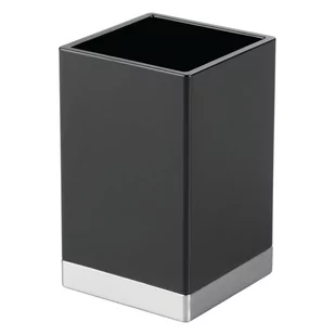 Czarny pojemnik iDesign Clarity, 6x6 cm - Koszyki łazienkowe - miniaturka - grafika 1