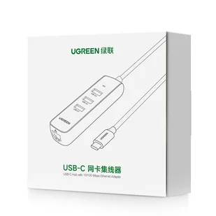 Ugreen HUB 4w1 USB Typ C - 3x USB Typ A 3.1 Gen 1 + RJ45 biały (CM416 50620) - Huby USB - miniaturka - grafika 5